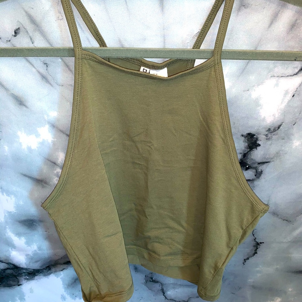 Olive Green Halter Top